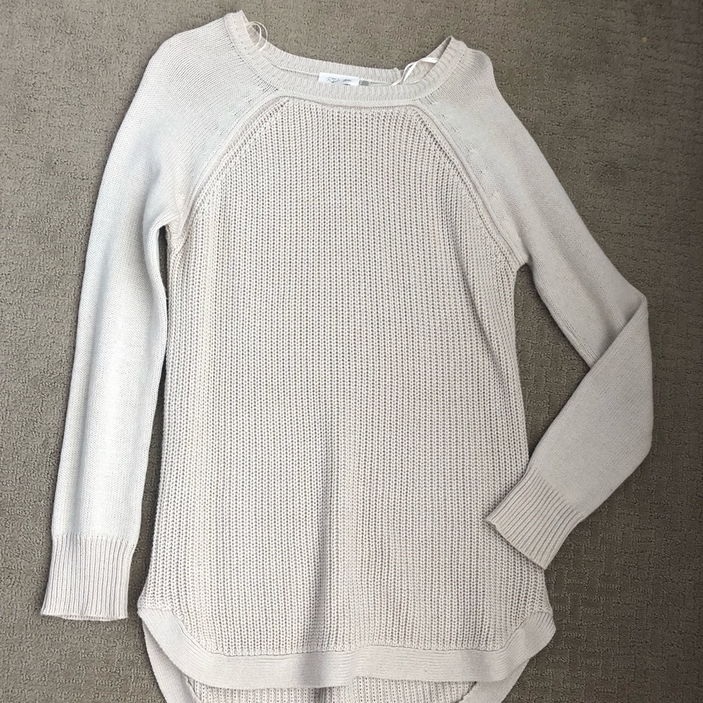 Rowca Cotton Blend Crew Neck Sweater